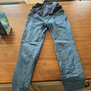 J Crew Factory Maternity Straight Jean in Signature Stretch